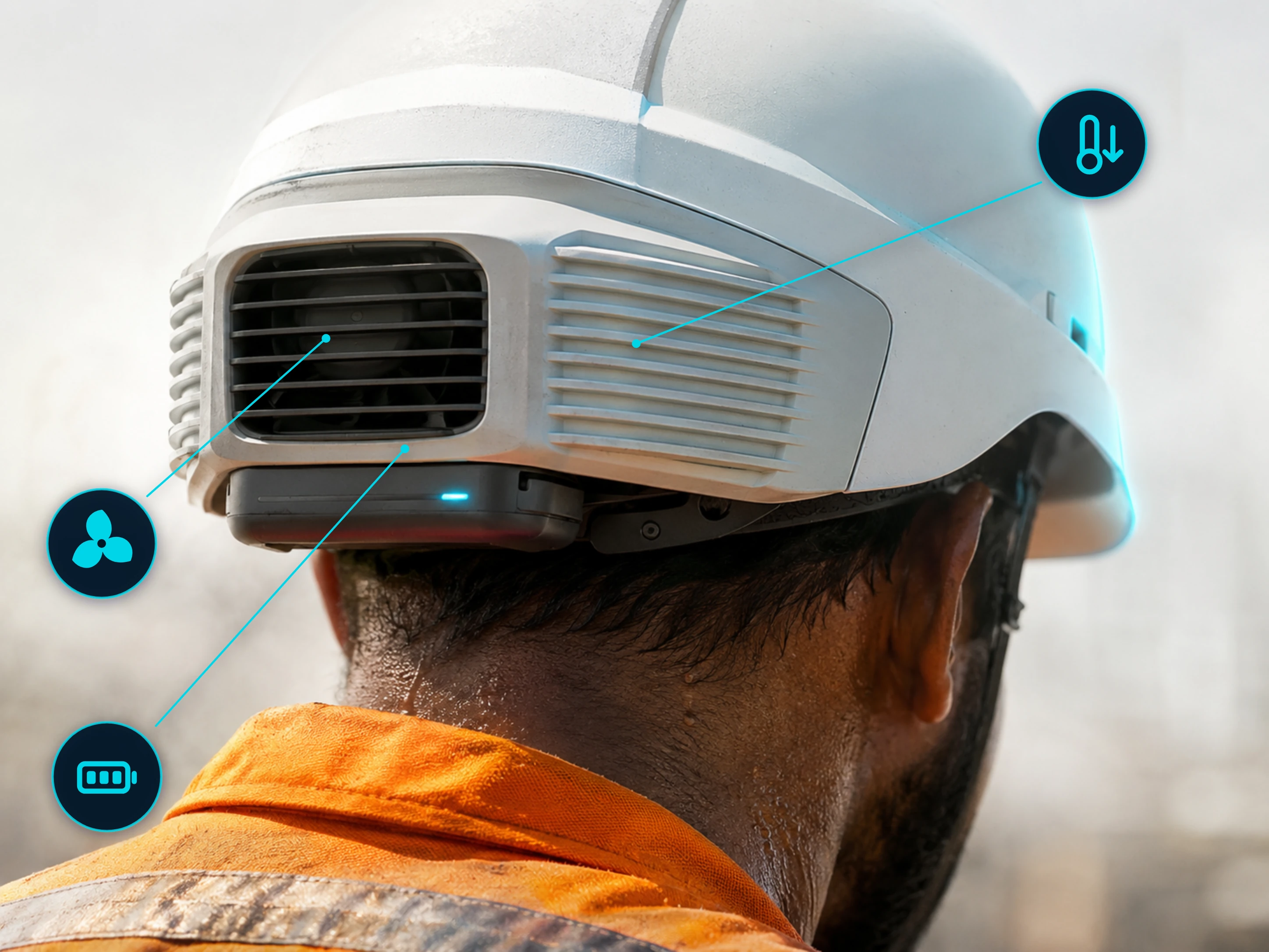 Temperature Regulating Safety Helmet